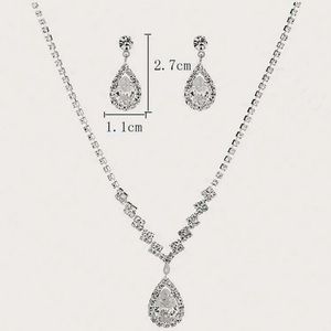 3pcs/set Glamorous Cubic Zirconia Decor Jewelry Set For Women For Party